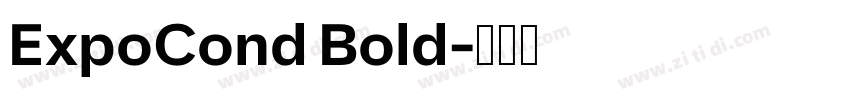 ExpoCond Bold字体转换